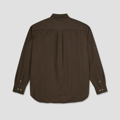 Polar Ben Longsleeve Shirt Poplin Brown