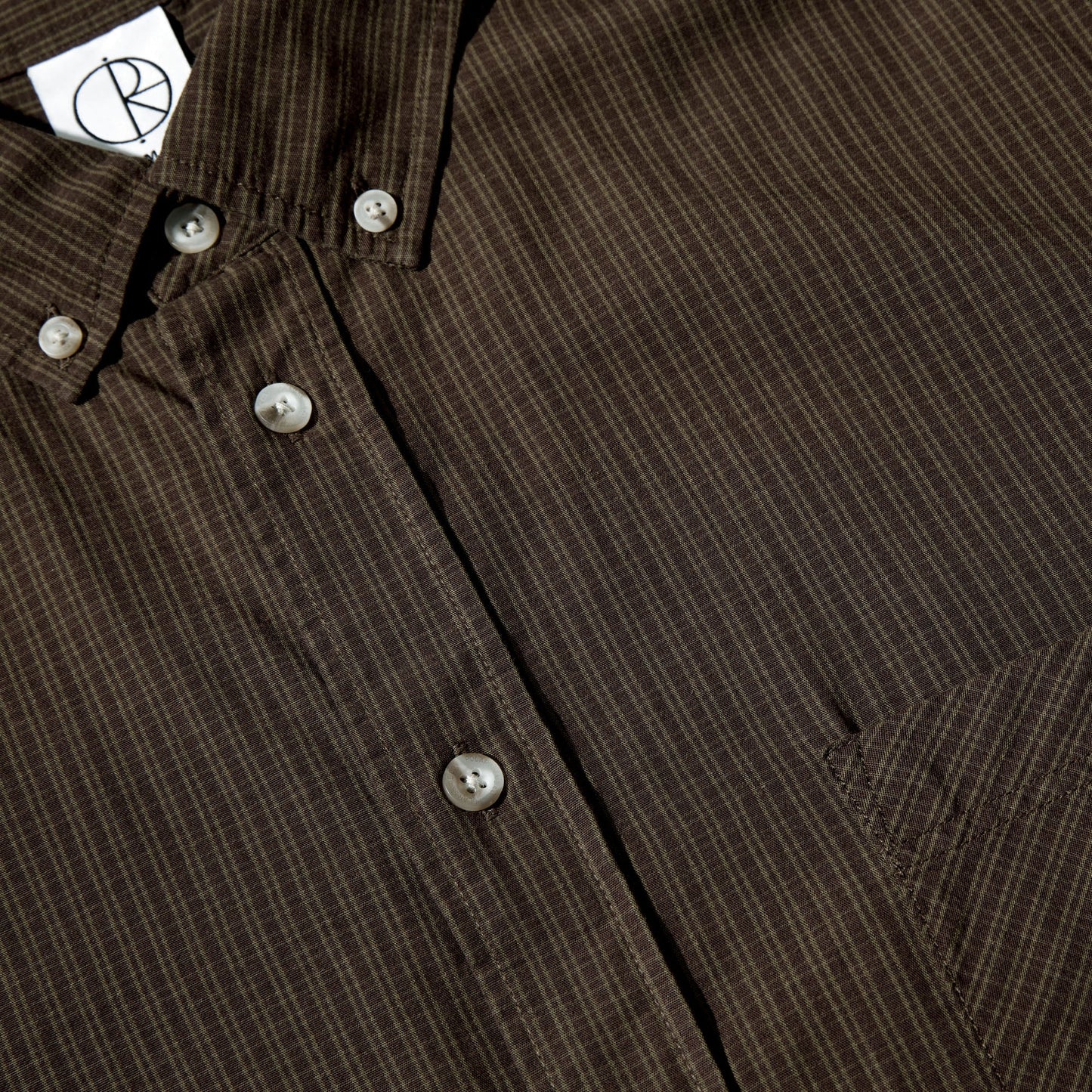 Polar Ben Longsleeve Shirt Poplin Brown