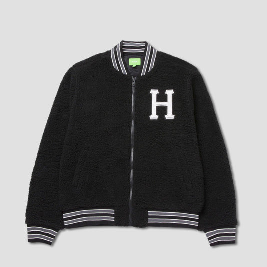 HUF Sherpa Varsity Jacket Black