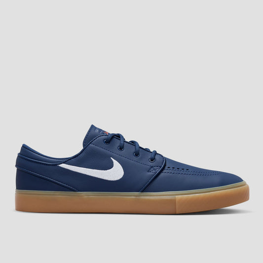 Nike SB Zoom Janoski OG+ Skate Shoes Navy / White - Navy - Gum Light Brown