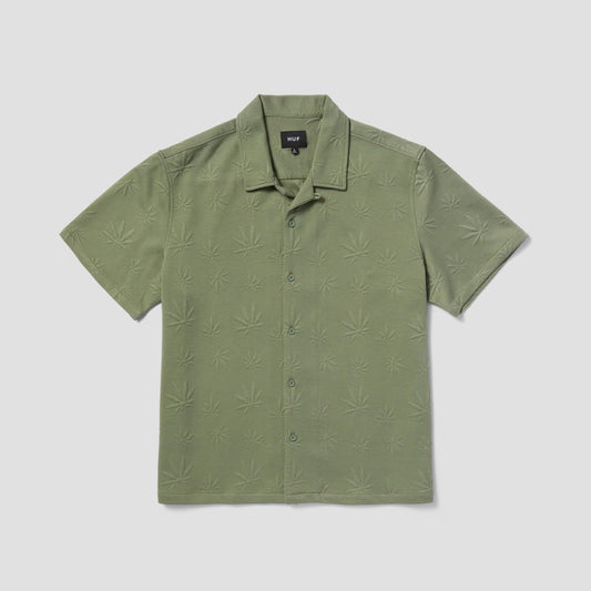 HUF Plantlife Jacquard Shirt Moss