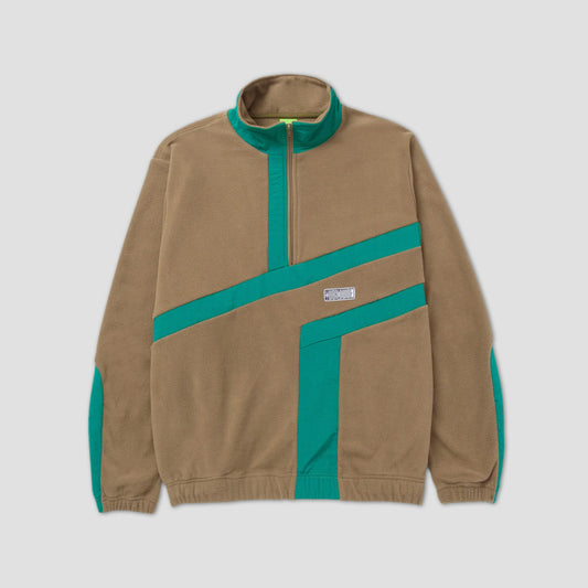 HUF Range Quarter Zip Polar Fleece Olive