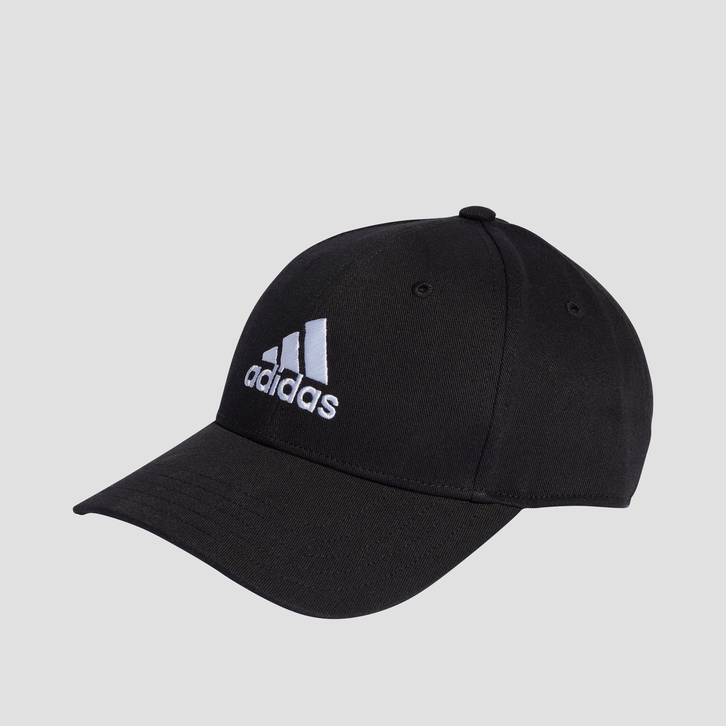 adidas Cotton Twill Baseball Cap Black / White