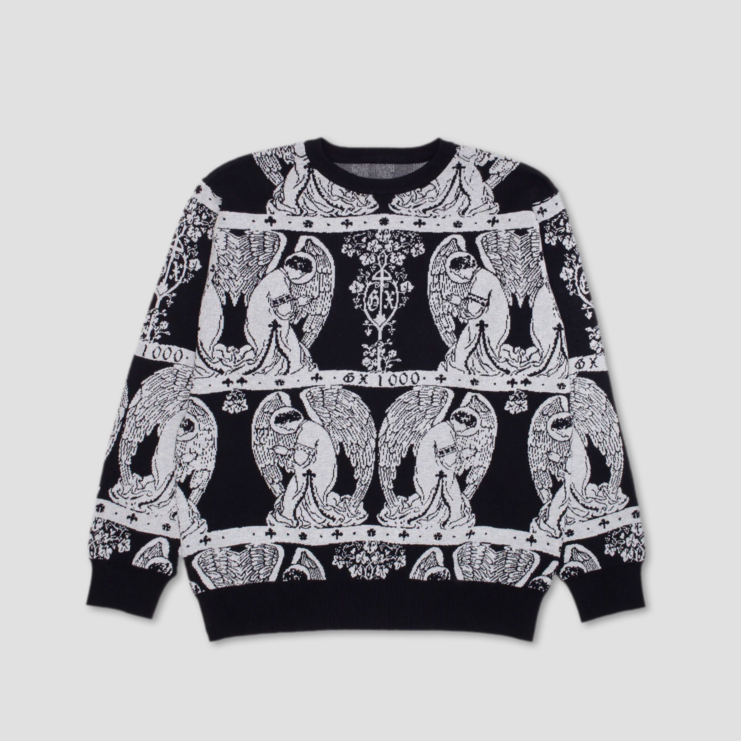 GX1000 Jacquard Crew Grey