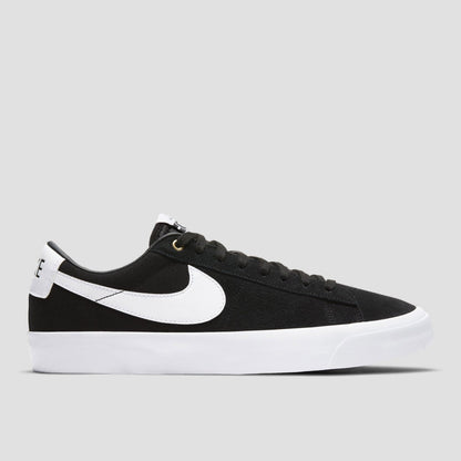 Nike SB Blazer Low Pro GT Shoes Black / White - Black - Gum Light Brown