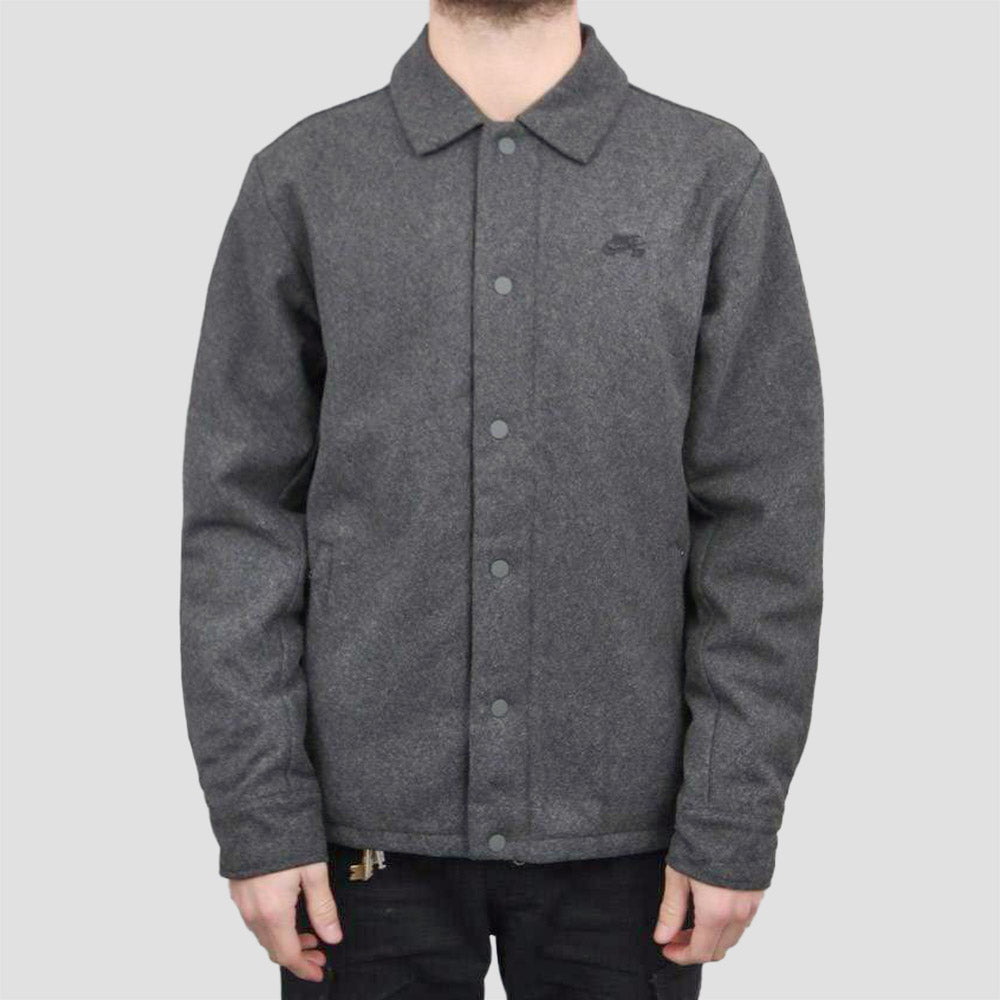 Nike SB Wool Coaches Jacket Charcoal Heather / Black