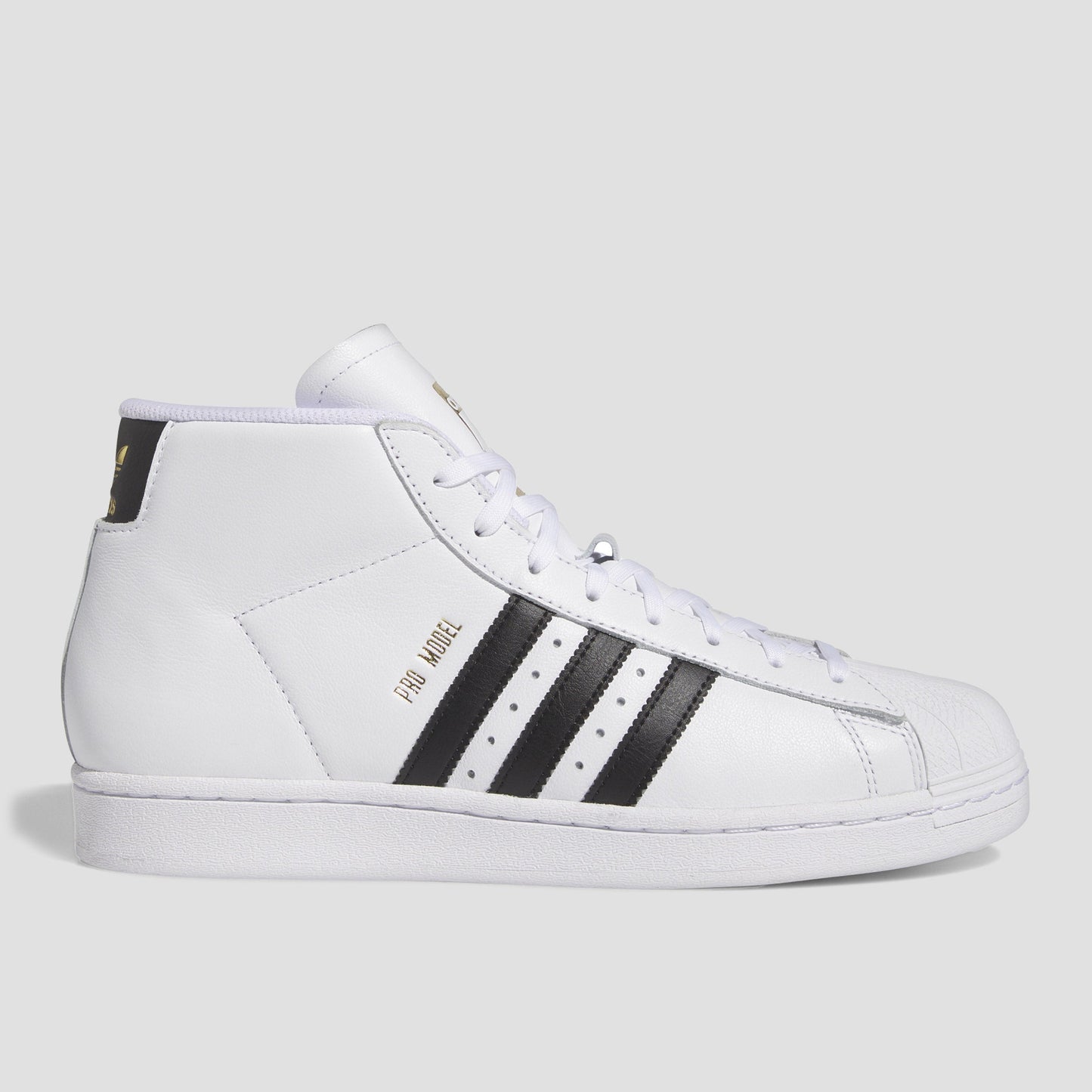 adidas Pro Model ADV Skate Shoes Cloud White / Core Black / Gold Metallic