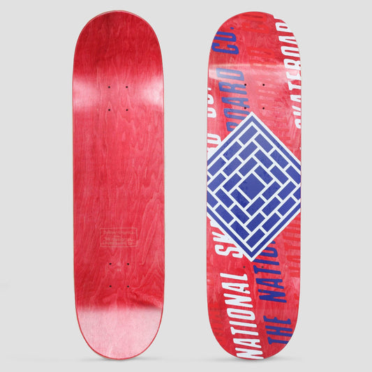 The National 7.8 Logo Slant Skateboard Deck