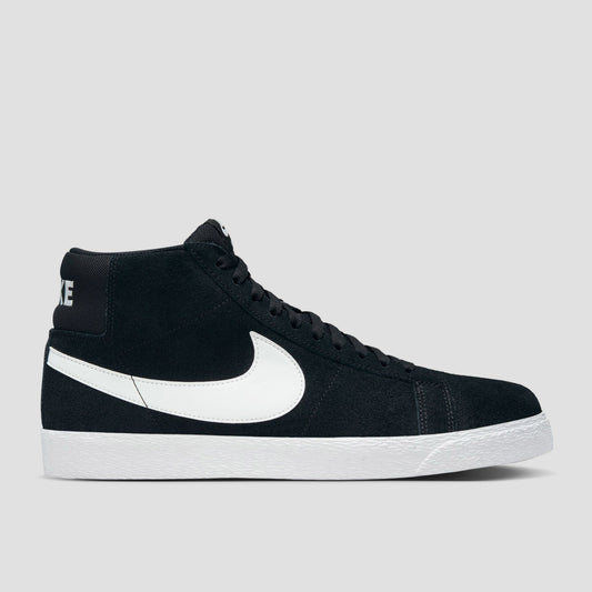 Nike SB Blazer Mid Shoes Black / White - White - White