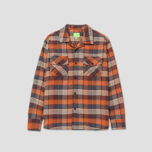 HUF Smash Flannel Overshirt Orange