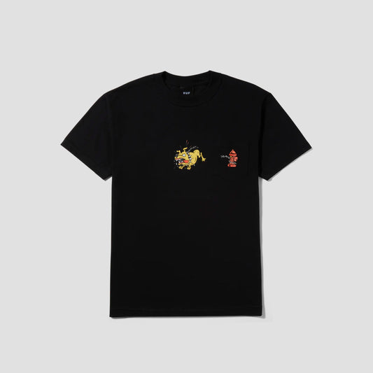 HUF Junkyard Dog Pocket T-Shirt Black