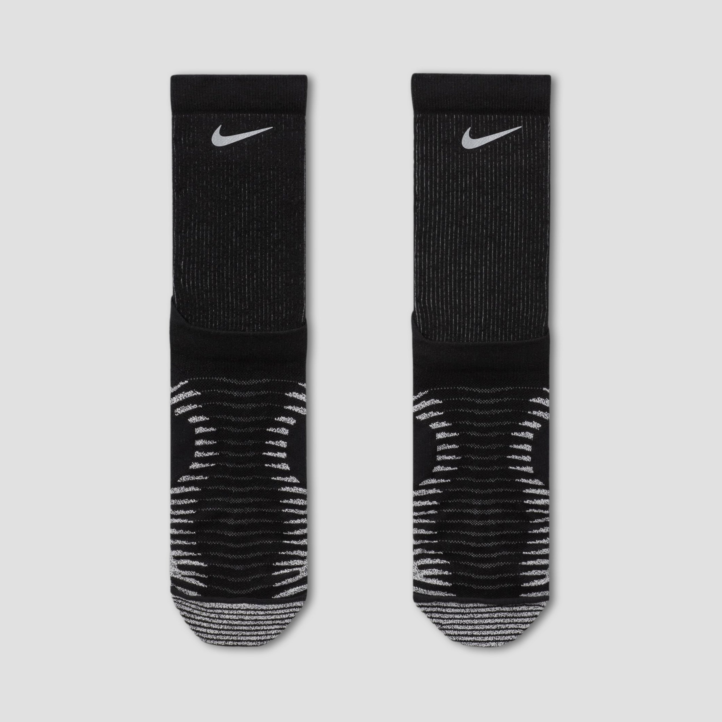 Nike Crew Dri-Fit Trail Running Socks Black / Anthracite / Black / Reflective Silver