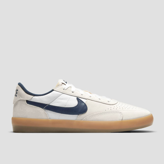 Nike SB Heritage Vulc Shoes Summit White / Navy - White - Gum Light Brown