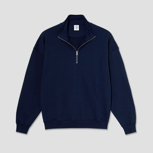 Polar Frank Half Zip Sweatshirt Dark Blue