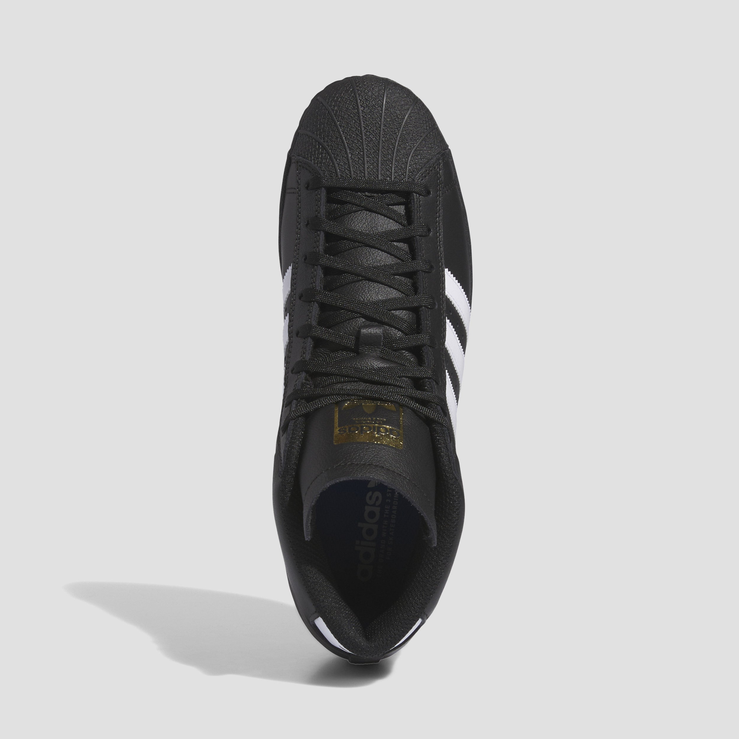 adidas Pro Model ADV Skate Shoes Core Black / Cloud White / Gold Metallic
