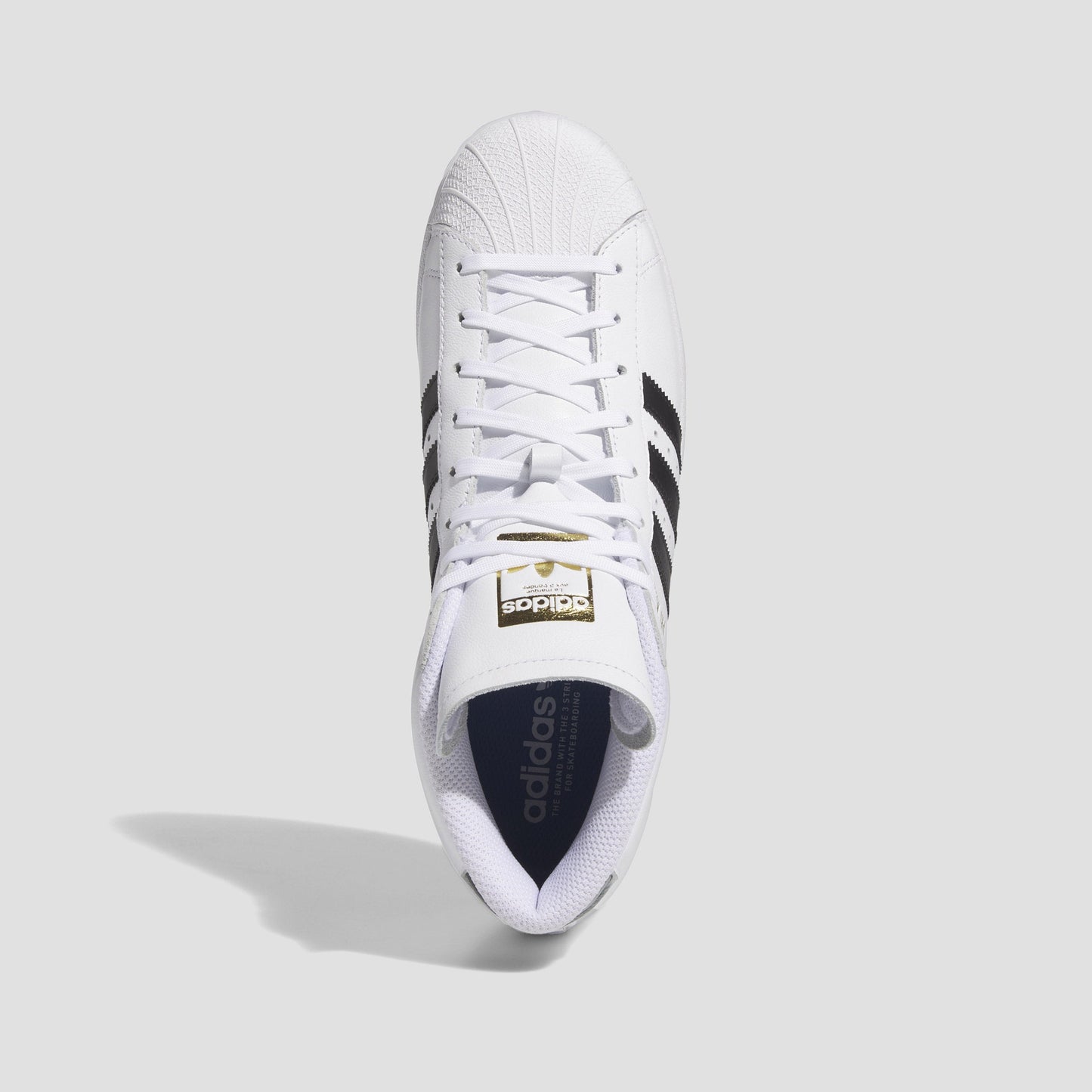 adidas Pro Model ADV Skate Shoes Cloud White / Core Black / Gold Metallic