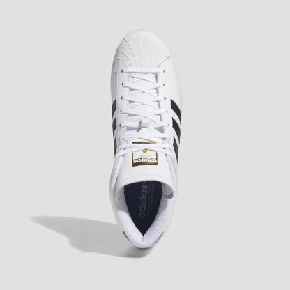 adidas Pro Model ADV Skate Shoes Cloud White / Core Black / Gold Metallic