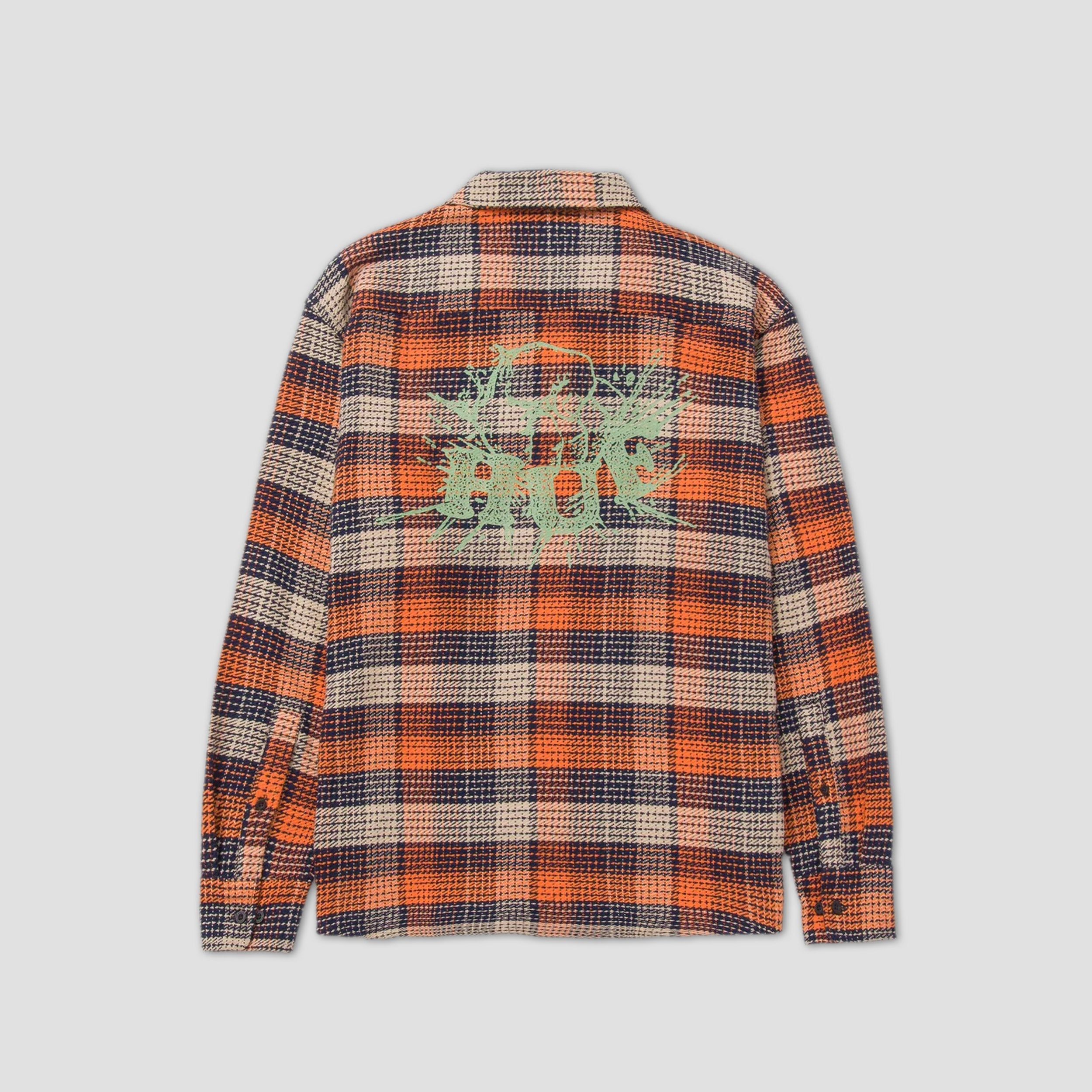 HUF Smash Flannel Overshirt Orange