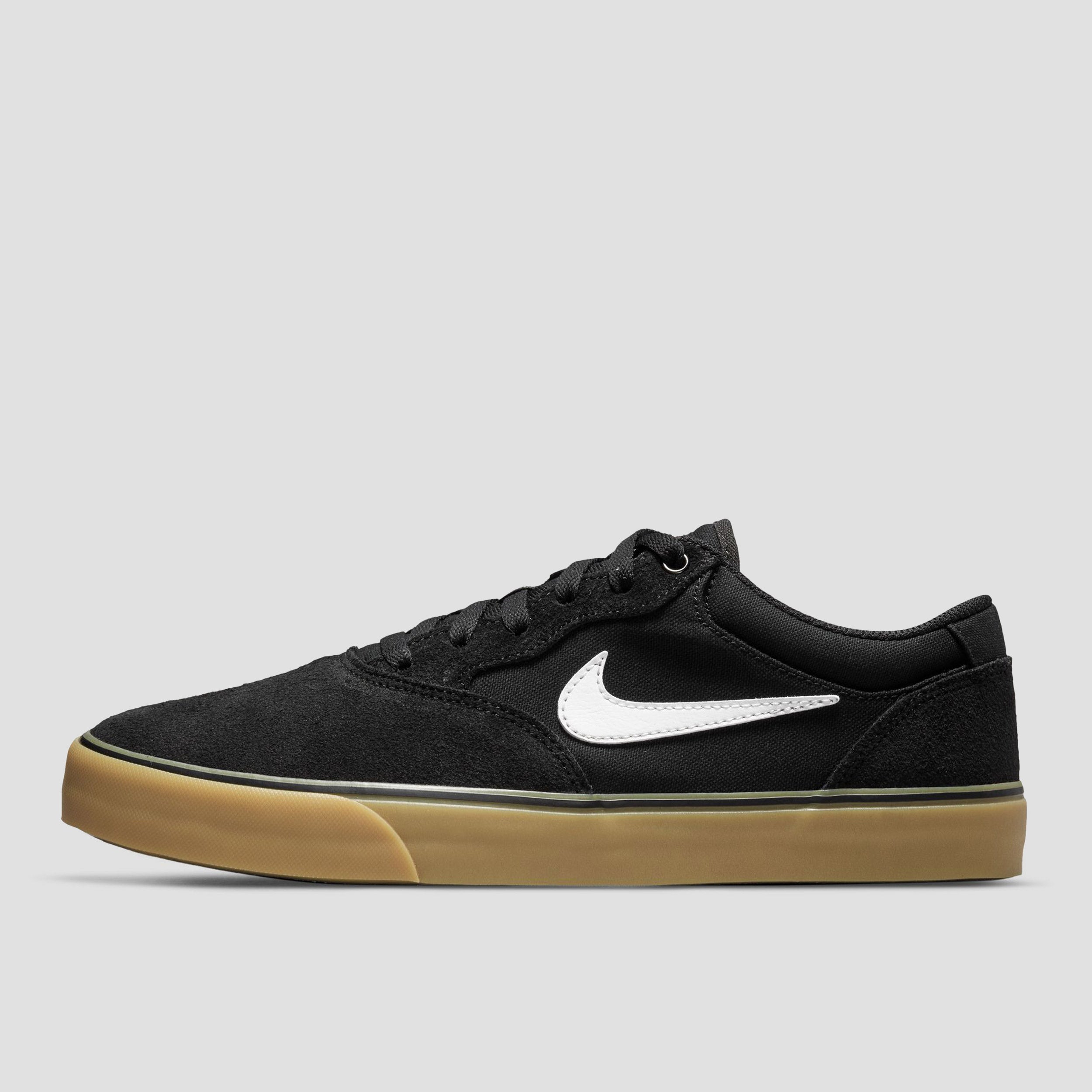 Nike SB Chron 2 Skate Shoes Black / White - Black / Gum