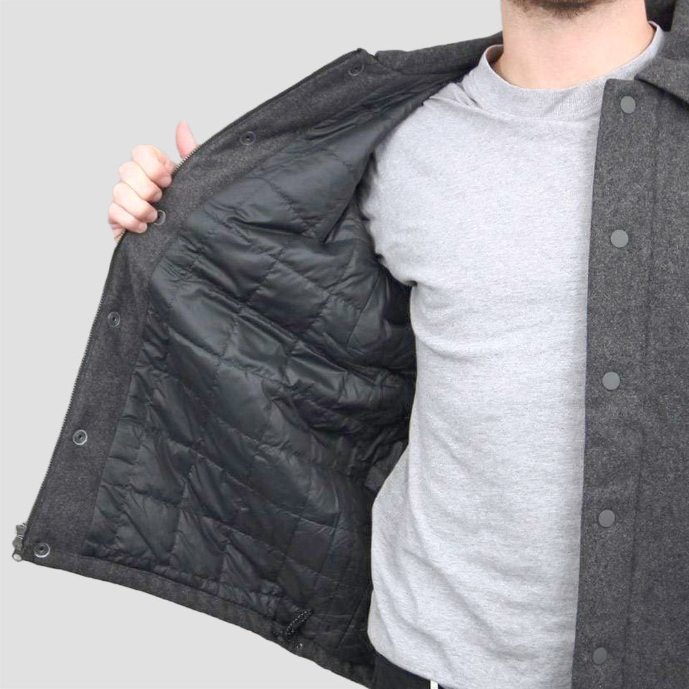 Nike SB Wool Coaches Jacket Charcoal Heather / Black