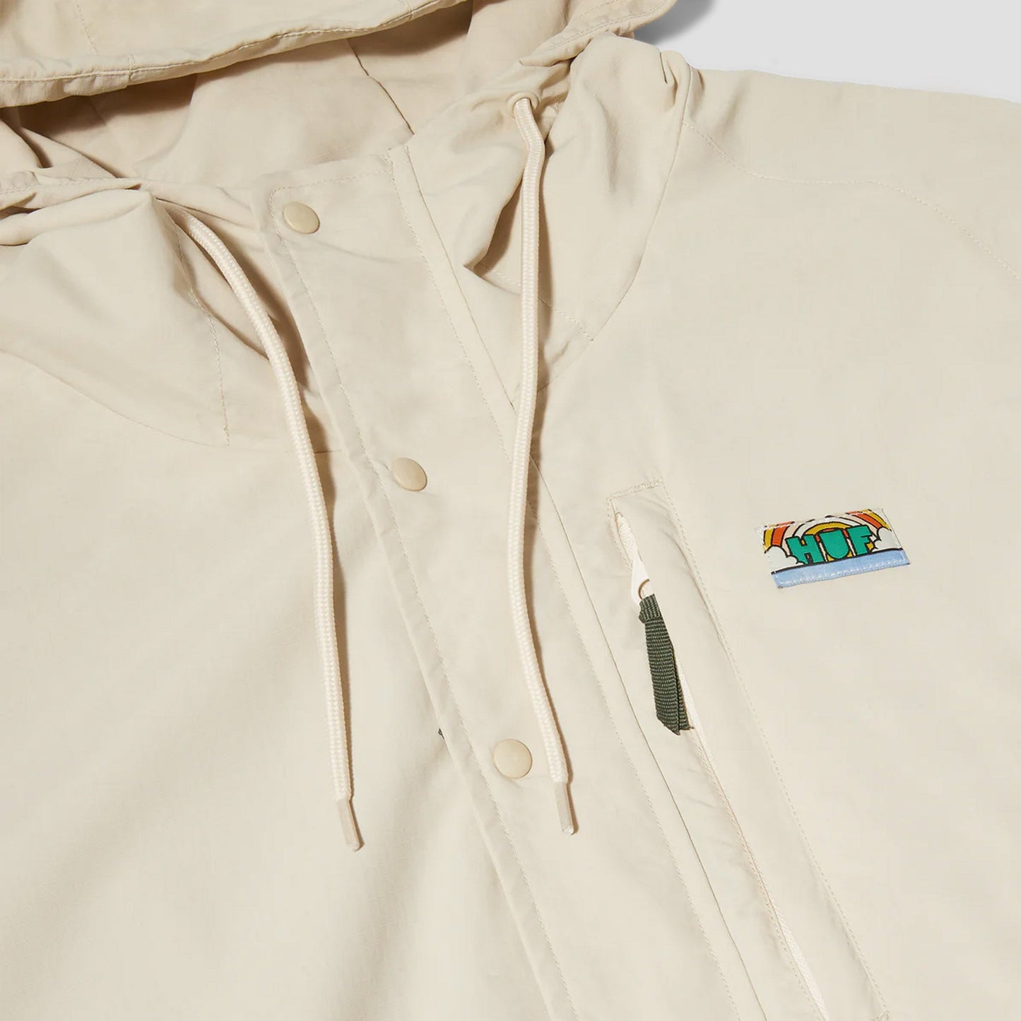 HUF New Day Packable Anorak Cream