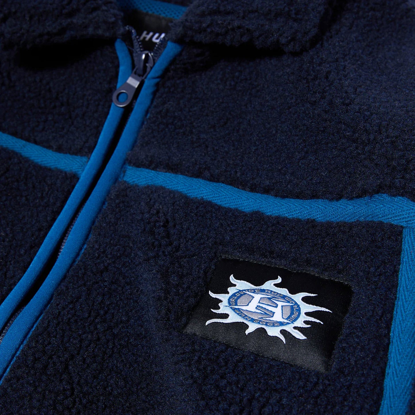 HUF Livingston Sherpa Jacket Blue Night