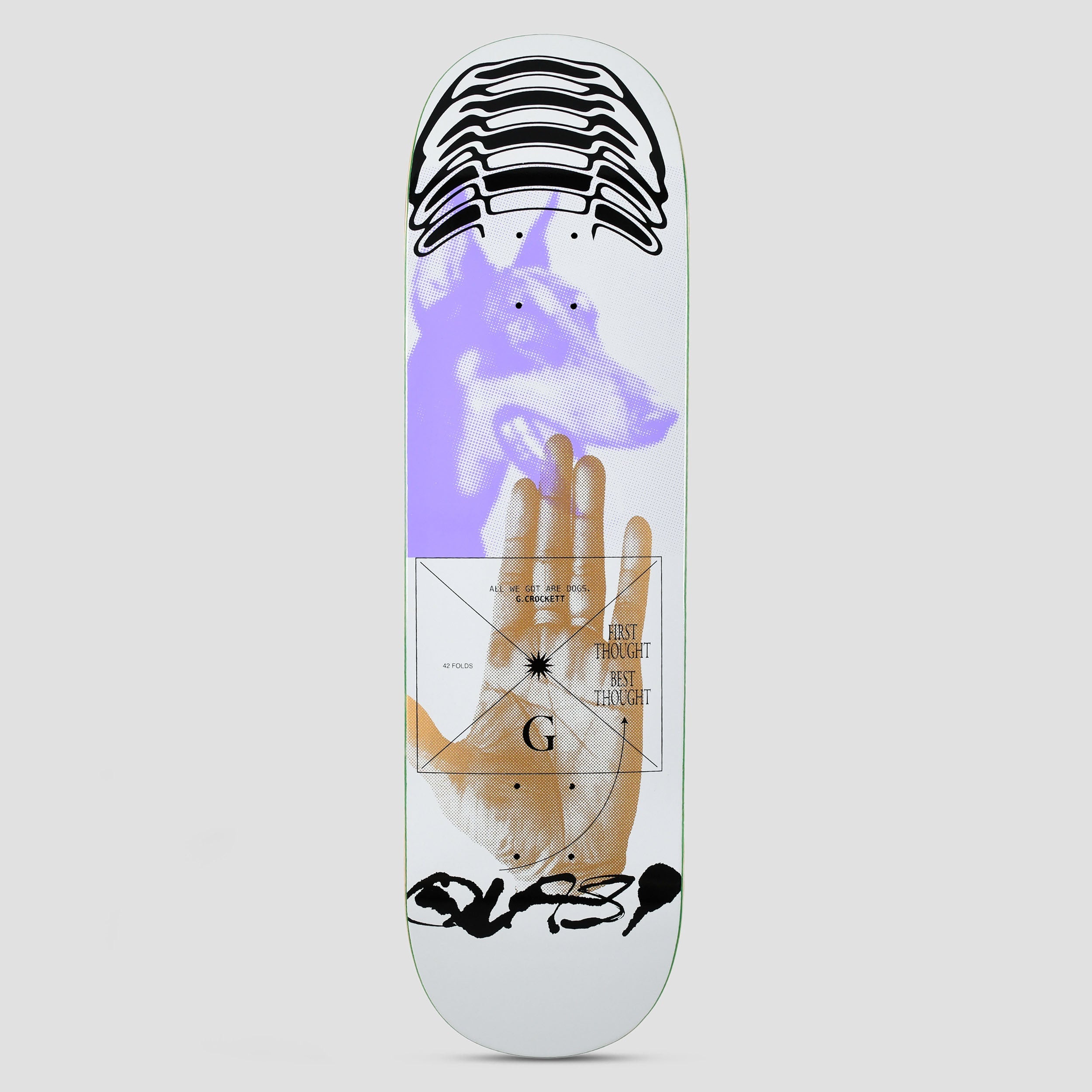 Quasi 8.5 Crockett Thoughts Skateboard Deck