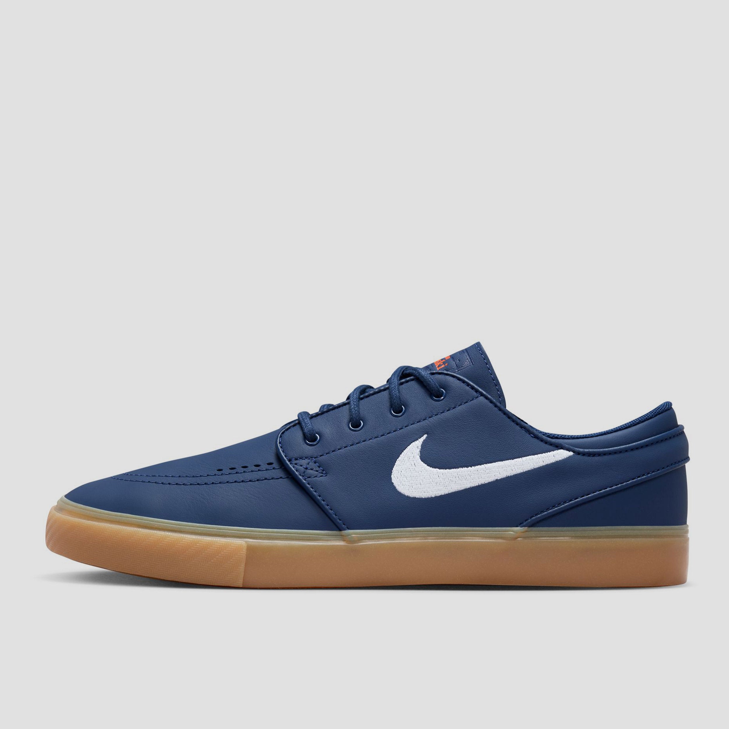 Nike SB Zoom Janoski OG+ Skate Shoes Navy / White - Navy - Gum Light Brown
