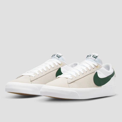 Nike SB Blazer Low Pro GT Shoes White / Fir - White - Gum Light Brown