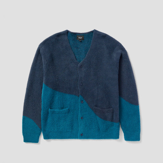 HUF Merged Cardigan Blue Night