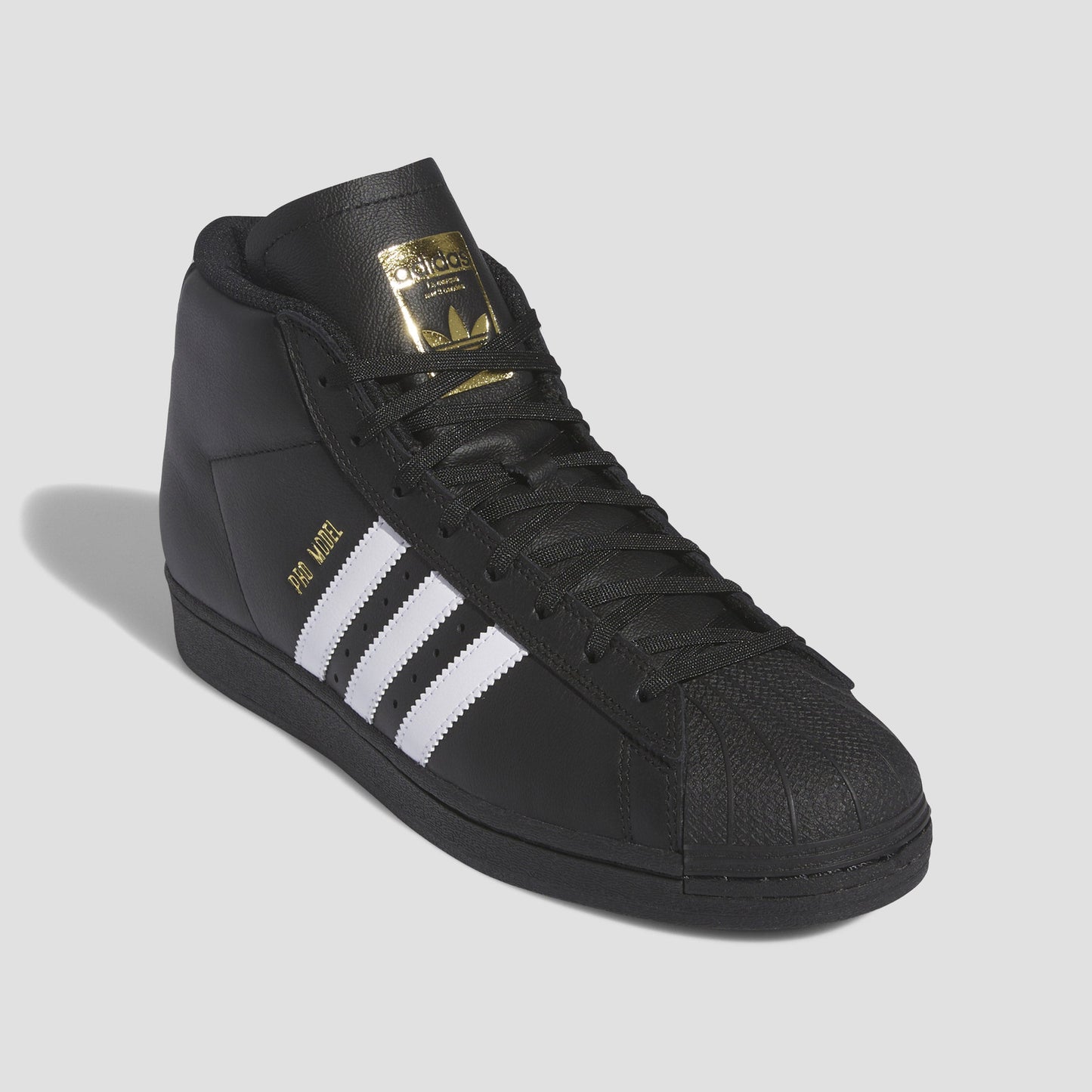 adidas Pro Model ADV Skate Shoes Core Black / Cloud White / Gold Metallic