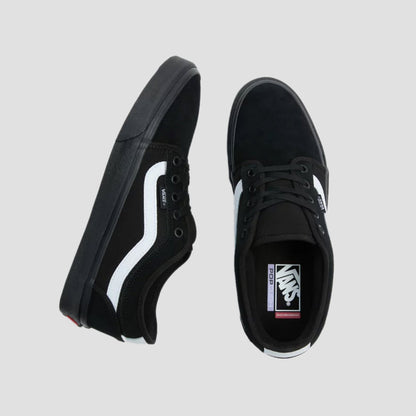 Vans Chukka Low Sidestripe Skate Shoes Black / Black / White