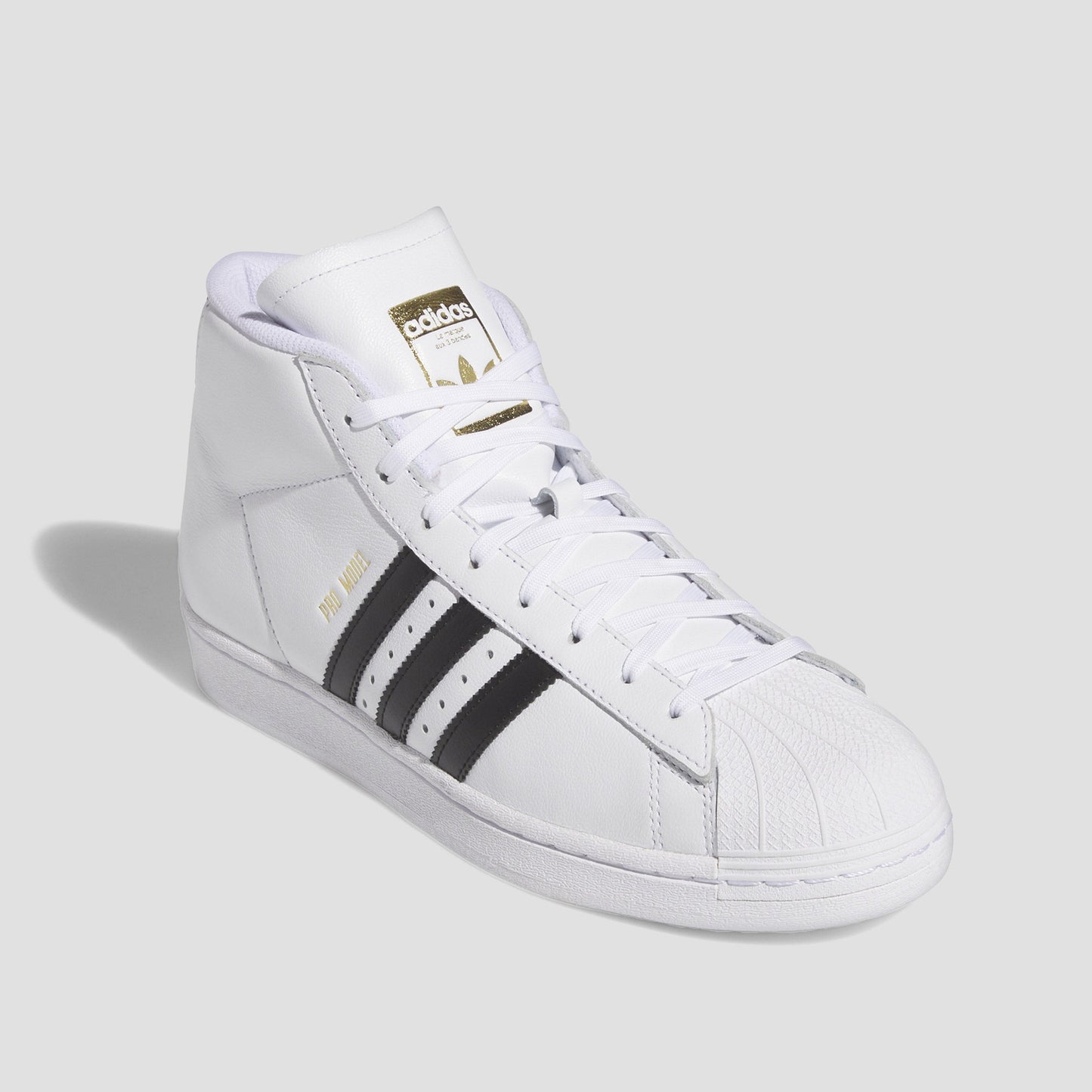 adidas Pro Model ADV Skate Shoes Cloud White / Core Black / Gold Metallic