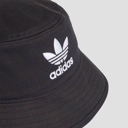 adidas Trefoil Bucket Hat Black / White