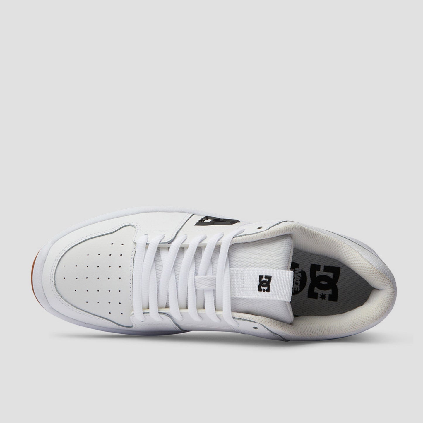 DC Lynx Zero Skate Shoes White White Gum