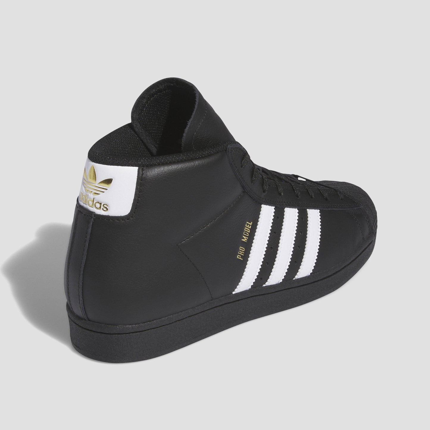 adidas Pro Model ADV Skate Shoes Core Black / Cloud White / Gold Metallic