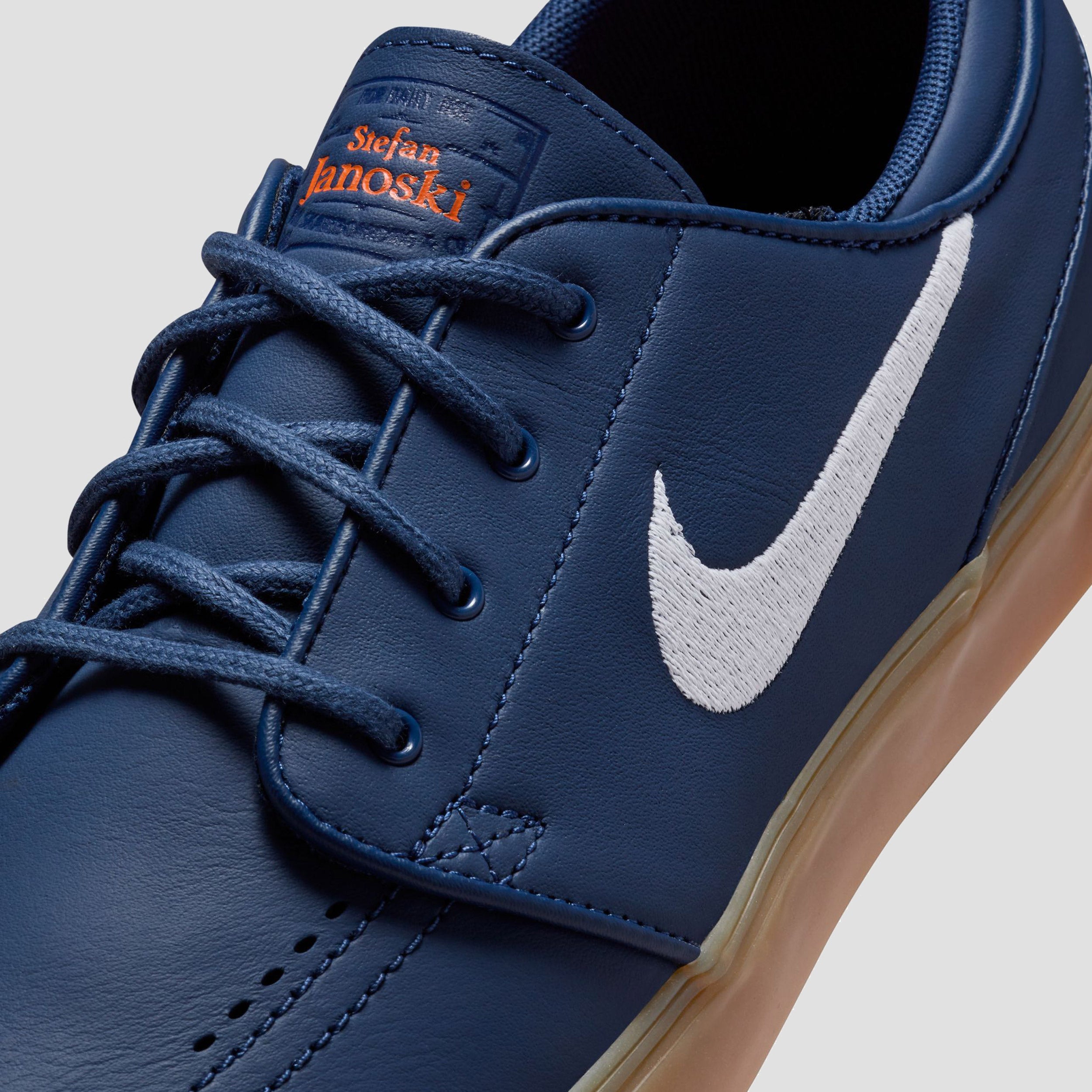 Nike SB Zoom Janoski OG+ Skate Shoes Navy / White - Navy - Gum Light Brown