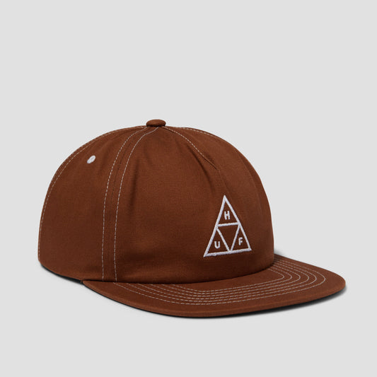 HUF Set Triple Triangle Snapback Cap Light Brown White