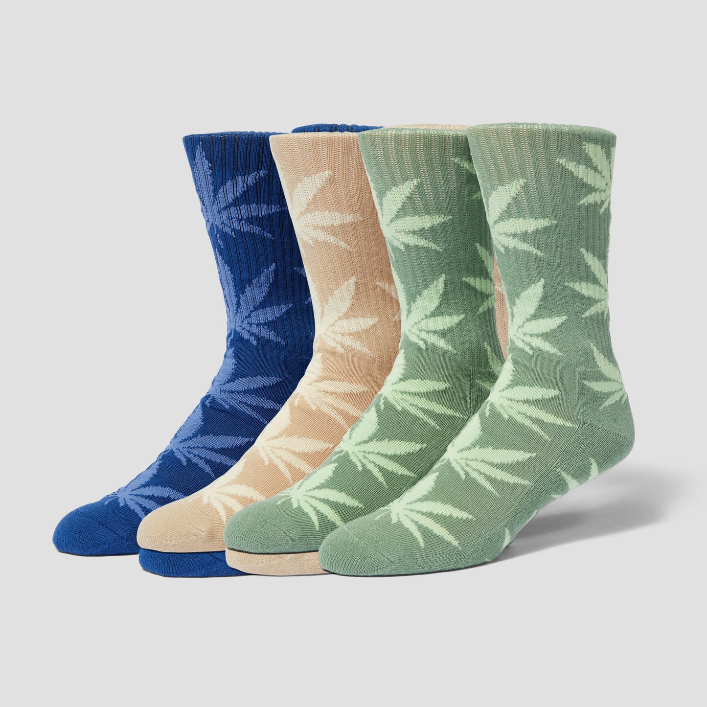 HUF Set 3 Pack Pl Socks Mint Blue Wheat