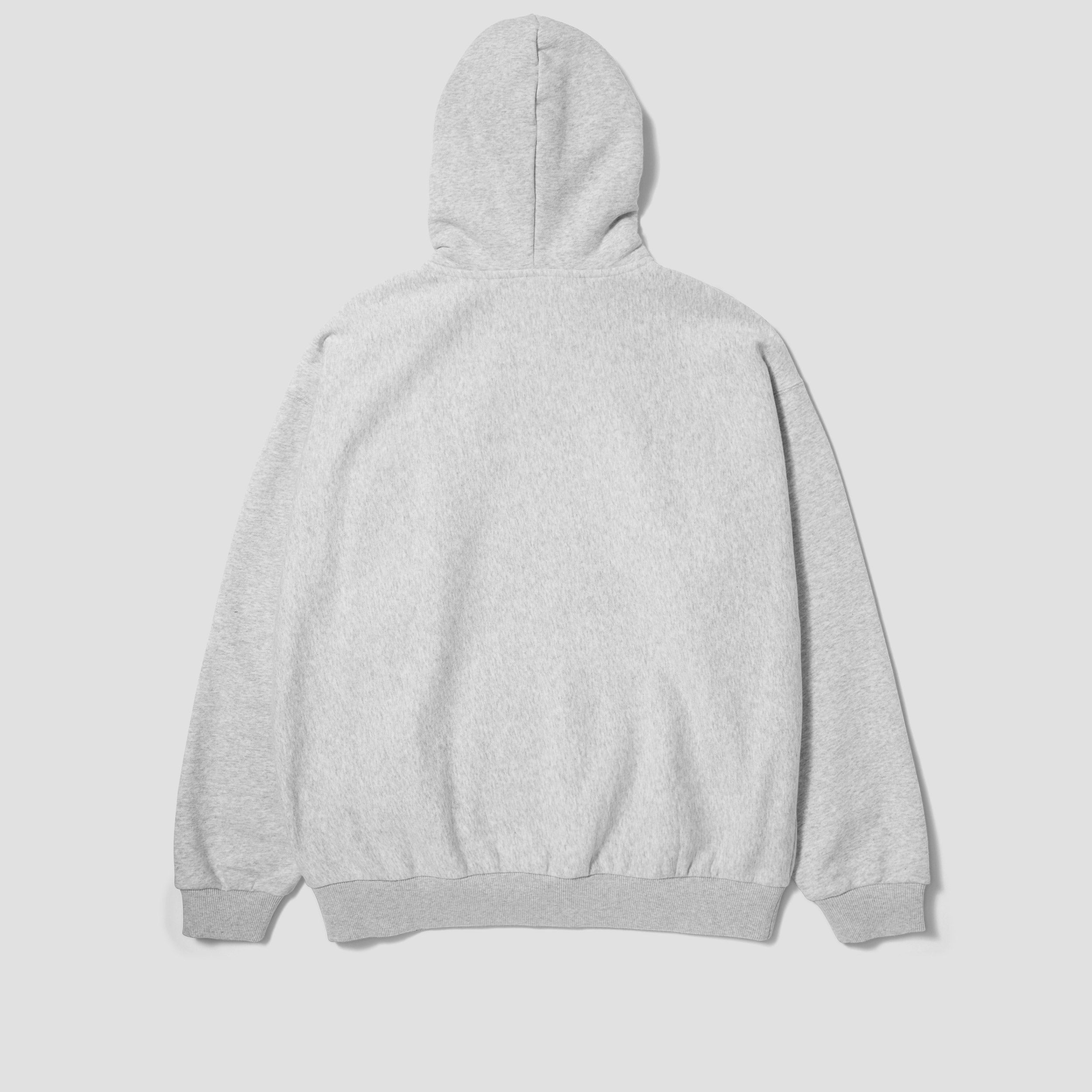HUF Benton Heavyweight Fleece Hood Heather Grey