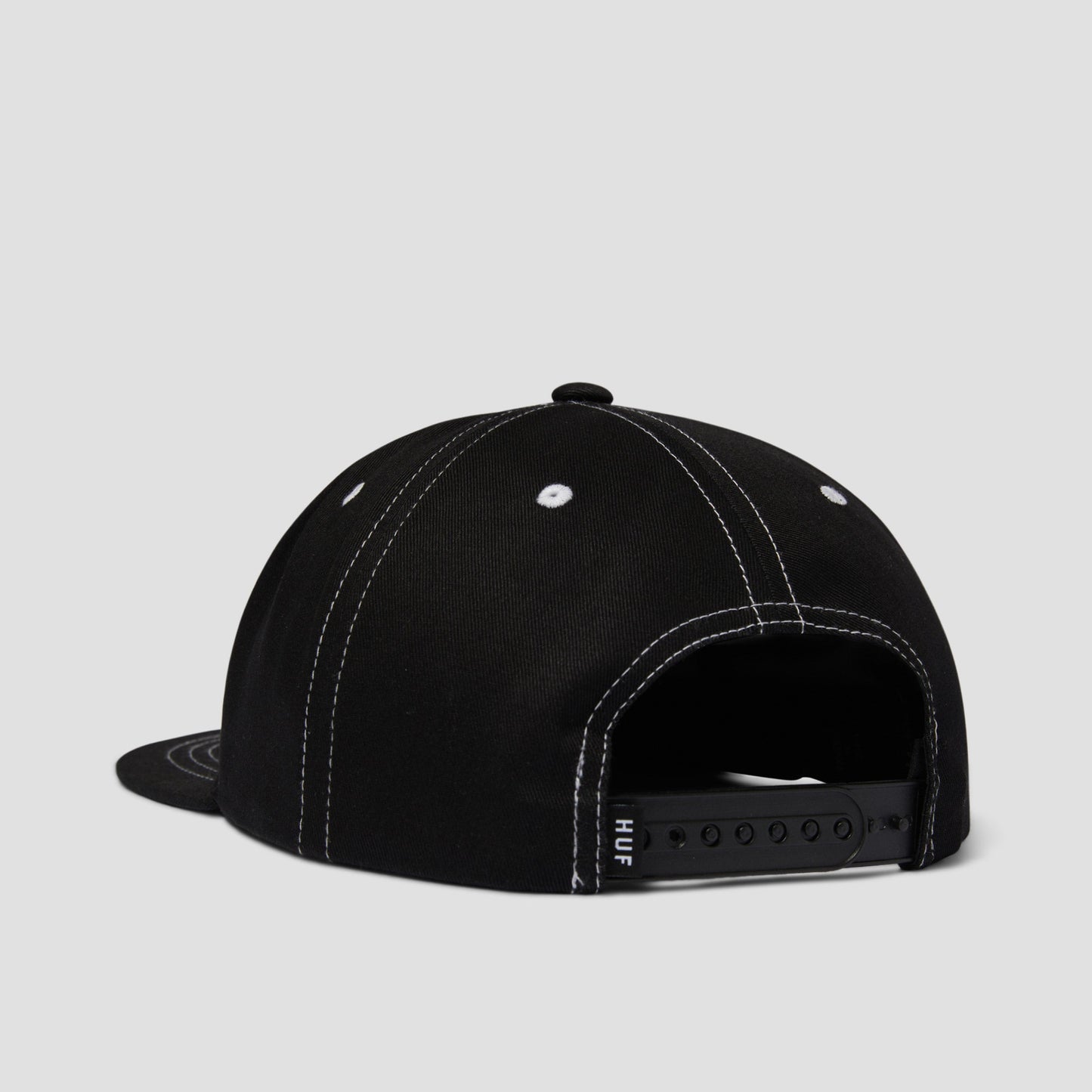 HUF Set Triple Triangle Snapback Cap Black White