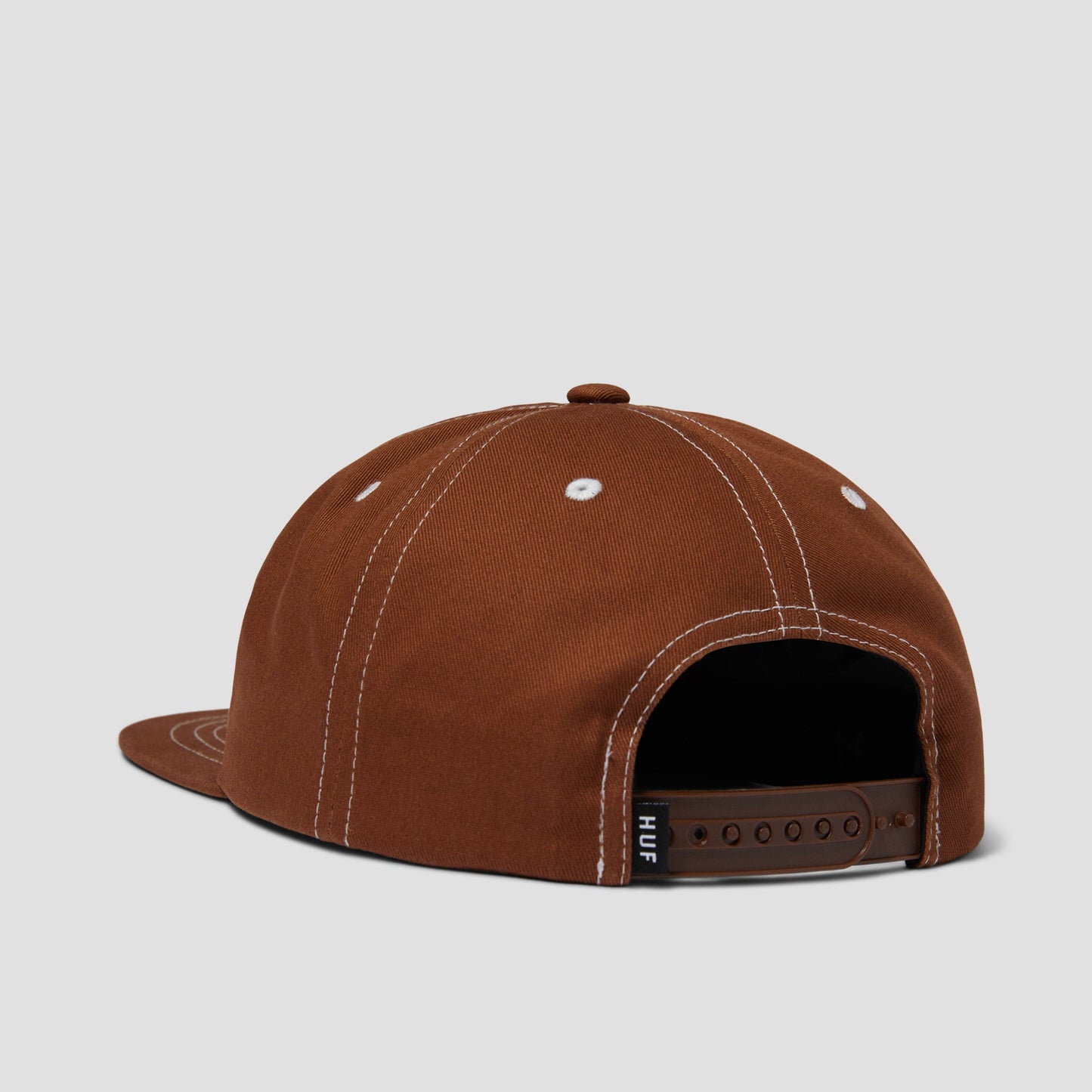 HUF Set Triple Triangle Snapback Cap Light Brown White