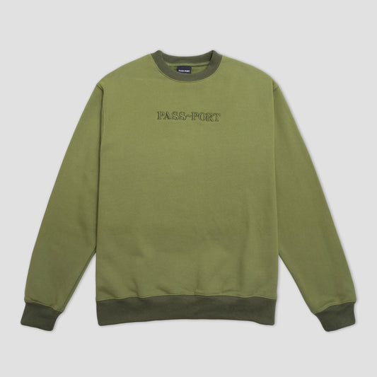 PassPort Official Contrast Organic Crew Olive