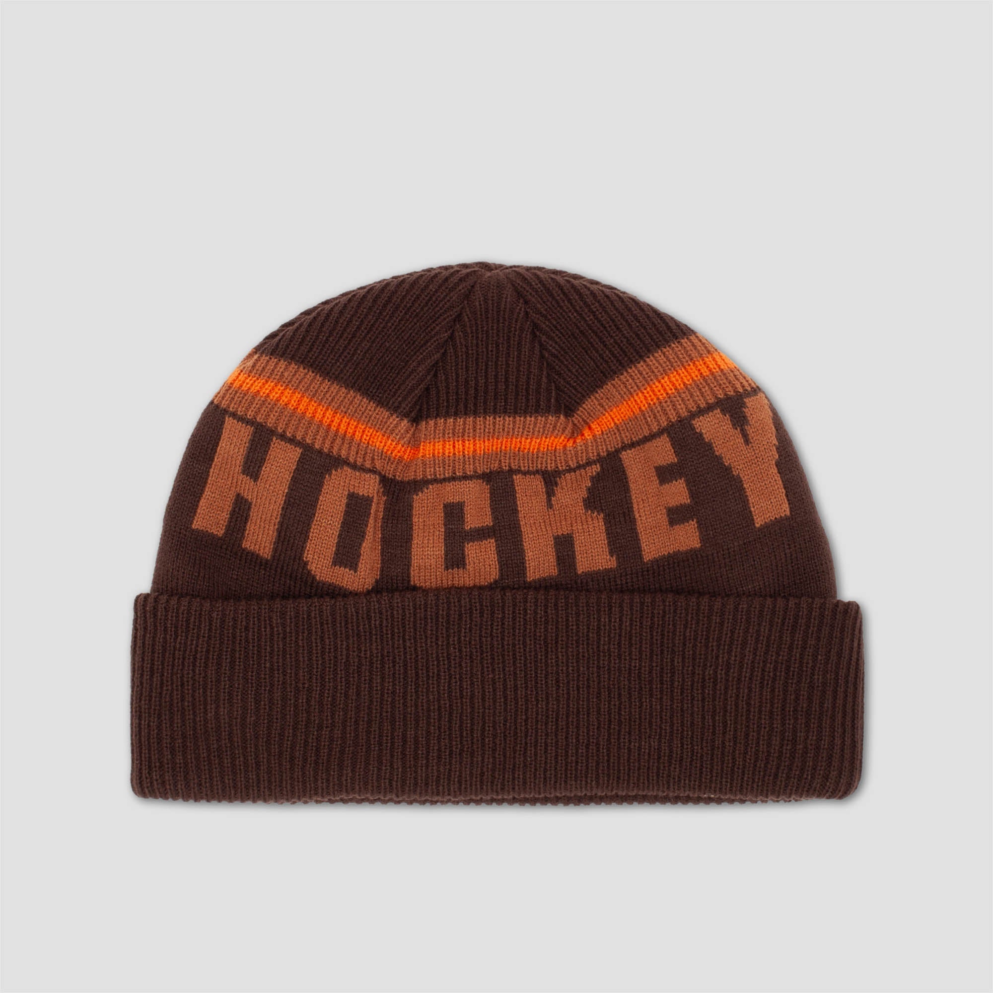 Hockey Friendly Beanie Brown