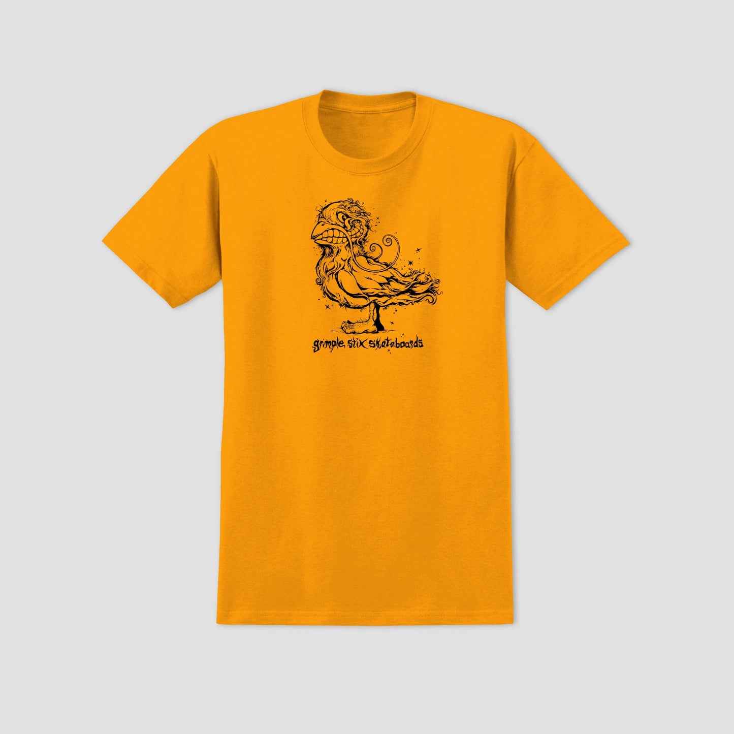 Anti Hero Basic Grimple Pigeon T-Shirt Gold