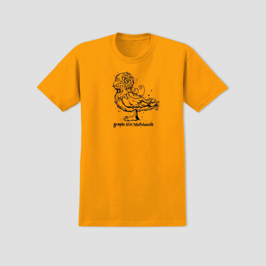 Anti Hero Basic Grimple Pigeon T-Shirt Gold