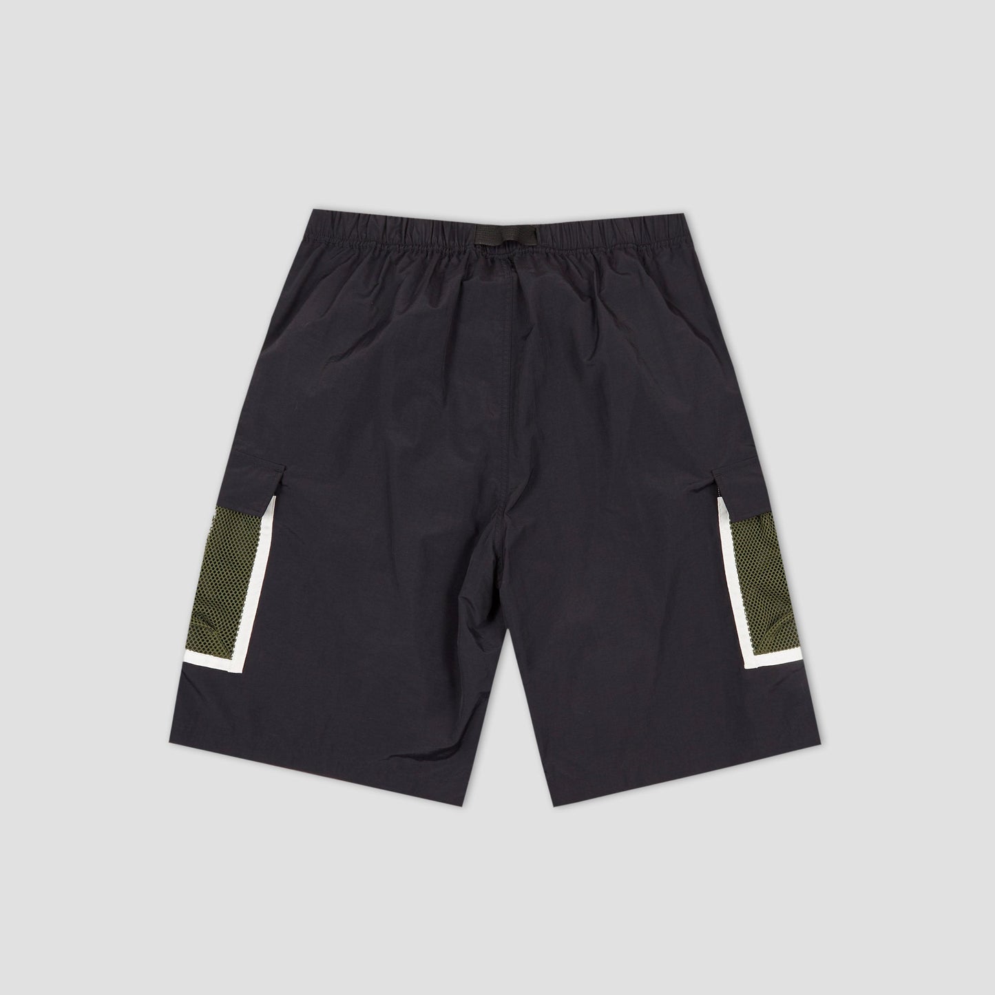 Bronze Mesh Cargo Shorts Black