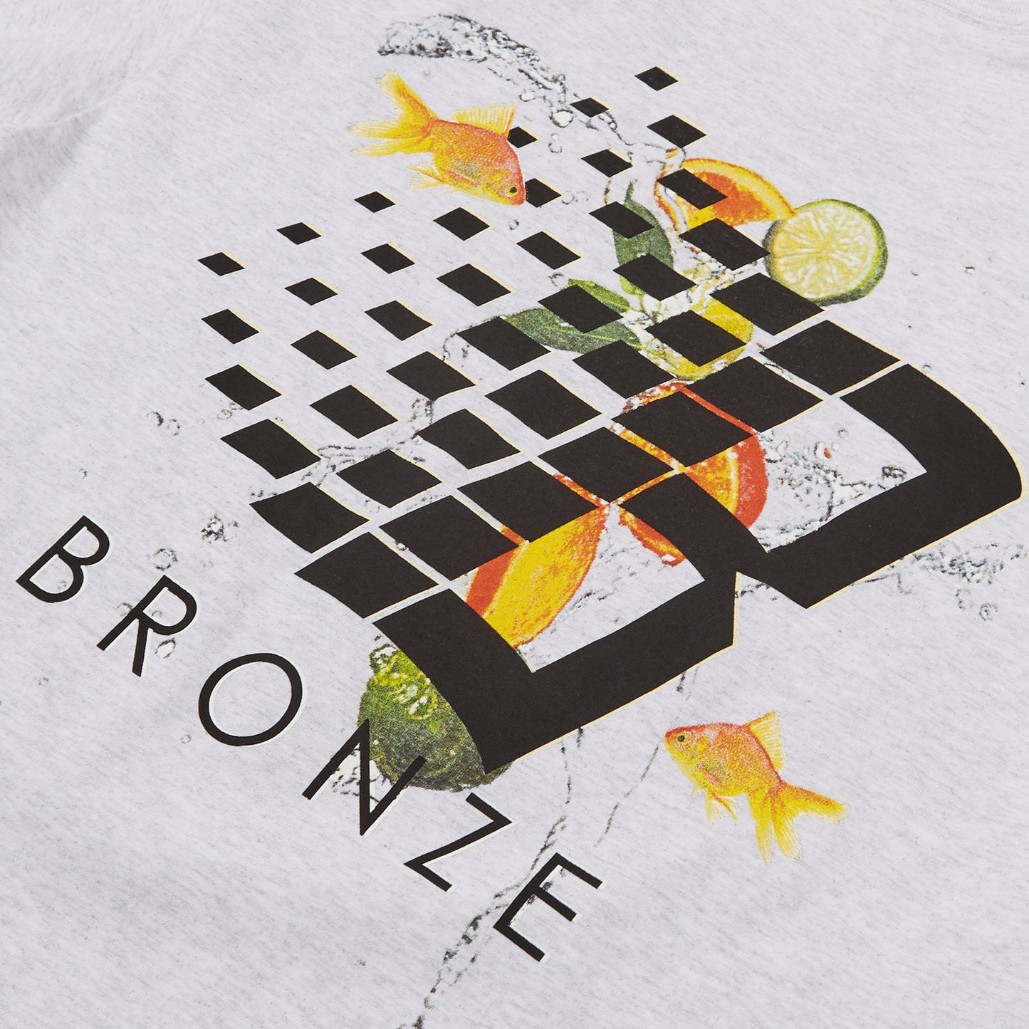 Bronze Citrus Logo T-Shirt Ash Grey