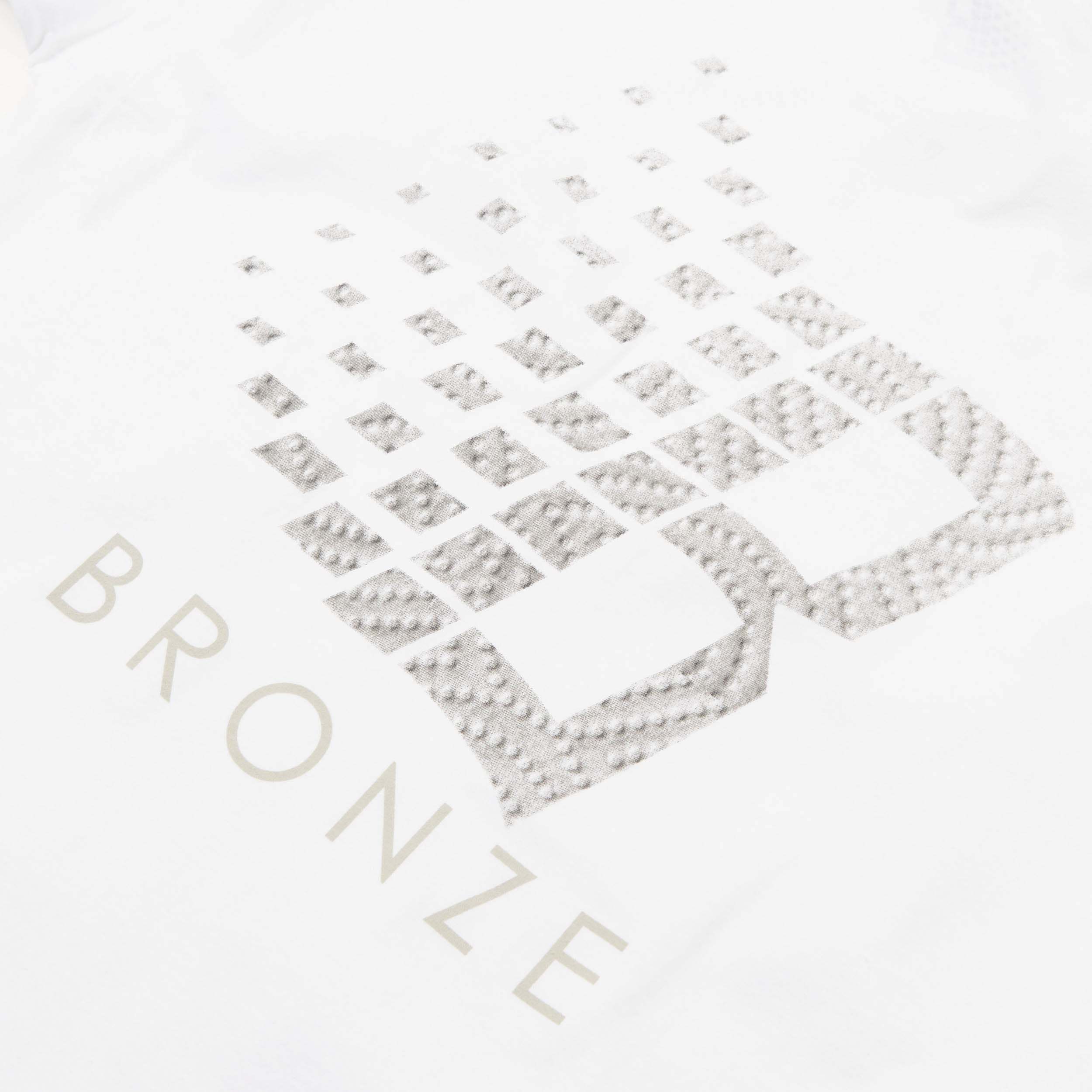 Bronze Towel B Logo T-Shirt White