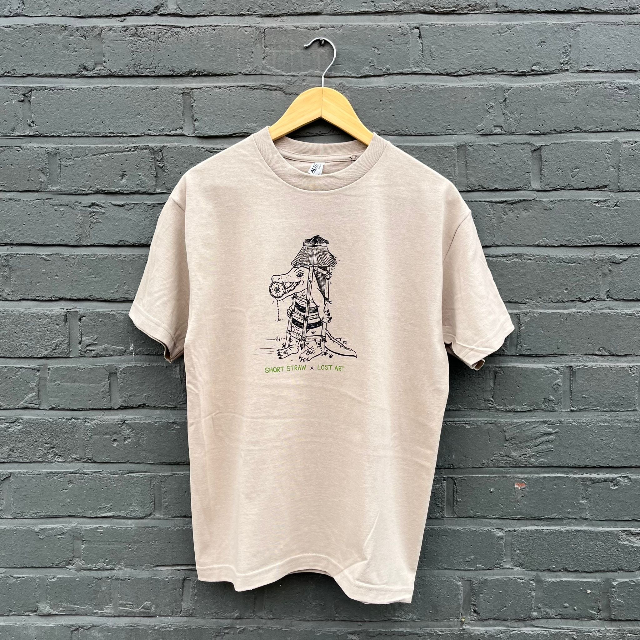 Lost Art Short Straw T-Shirt Sand
